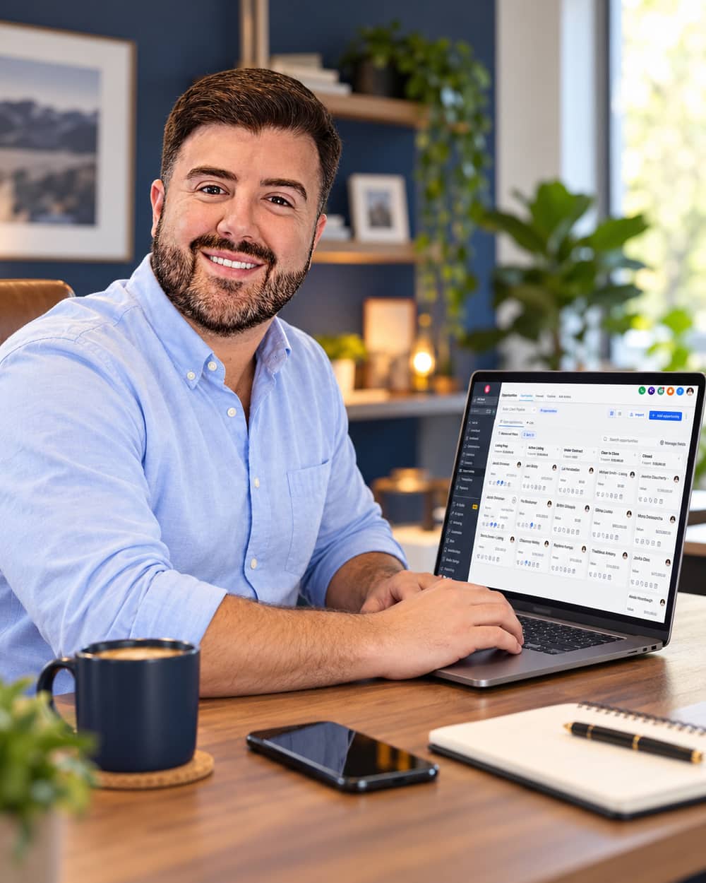 Jacob Shireman at his desk
