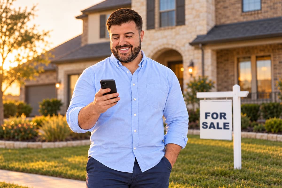 Jacob Shireman, licensed REALTOR, at a listing